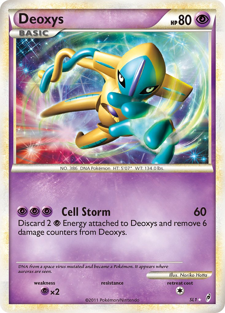 Deoxys (SL1) [HeartGold & SoulSilver: Call of Legends] - Dark Crystal Cards