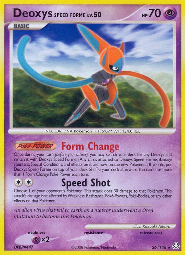 Deoxys Speed Forme (26/146) [Diamond & Pearl: Legends Awakened] - Dark Crystal Cards