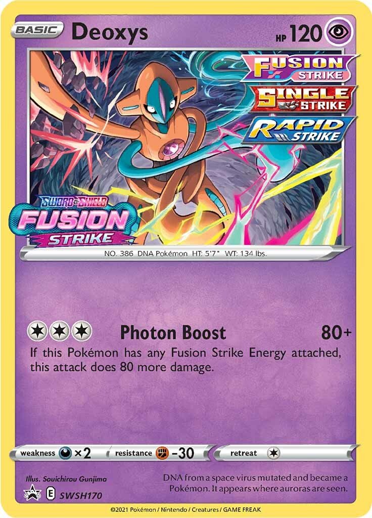 Deoxys (SWSH170) (Prerelease Promo) [Sword & Shield: Black Star Promos] - Dark Crystal Cards