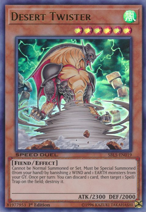 Desert Twister [SBLS - EN019] Ultra Rare - Dark Crystal Cards