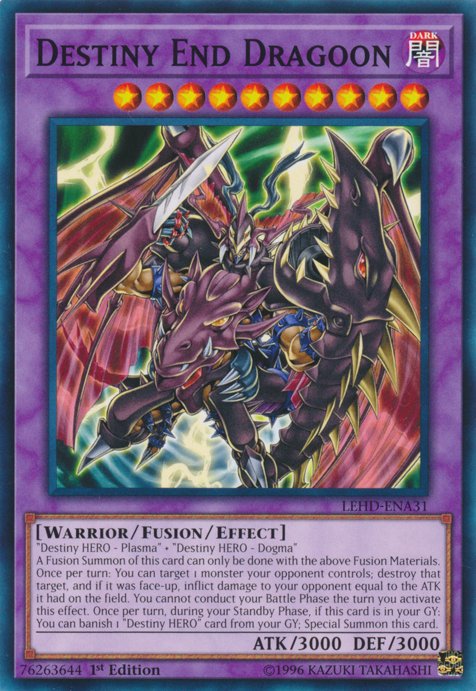 Destiny End Dragoon [LEHD - ENA31] Common - Dark Crystal Cards