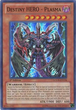 Destiny HERO - Plasma [LCGX - EN134] Super Rare - Dark Crystal Cards
