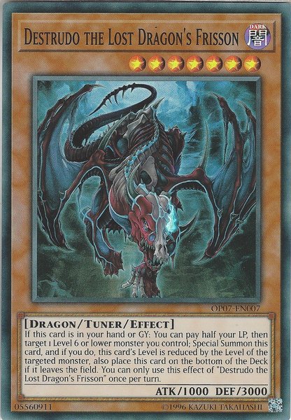 Destrudo the Lost Dragon's Frisson [OP07 - EN007] Super Rare - Dark Crystal Cards