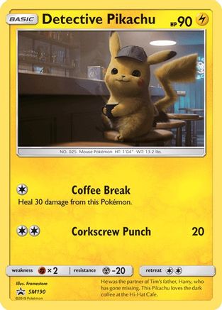 Detective Pikachu (SM190) [Sun & Moon: Black Star Promos] - Dark Crystal Cards