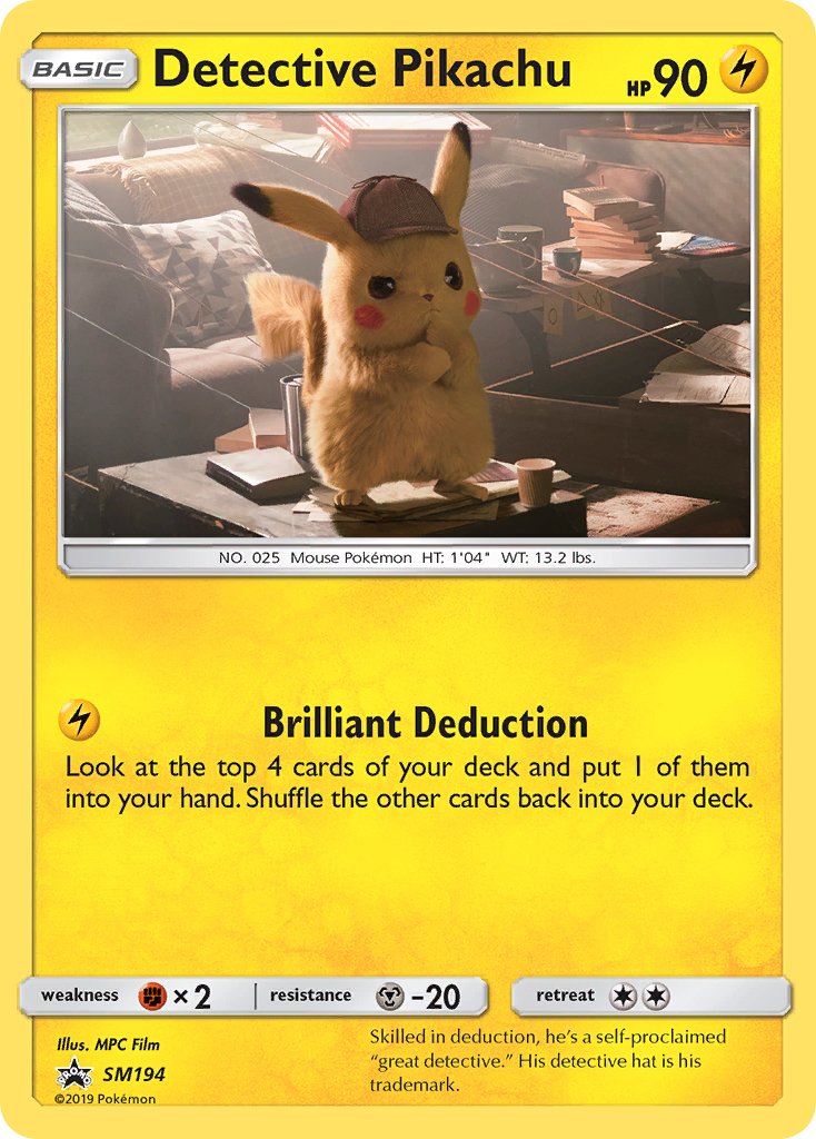 Detective Pikachu (SM194) [Sun & Moon: Black Star Promos] - Dark Crystal Cards