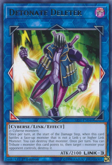 Detonate Deleter [SAST - EN046] Rare - Dark Crystal Cards