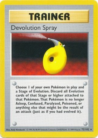 Devolution Spray (72/102) [Base Set Shadowless Unlimited] - Dark Crystal Cards