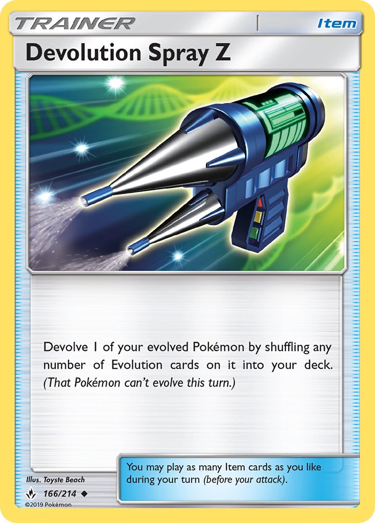 Devolution Spray Z (166/214) [Sun & Moon: Unbroken Bonds] - Dark Crystal Cards