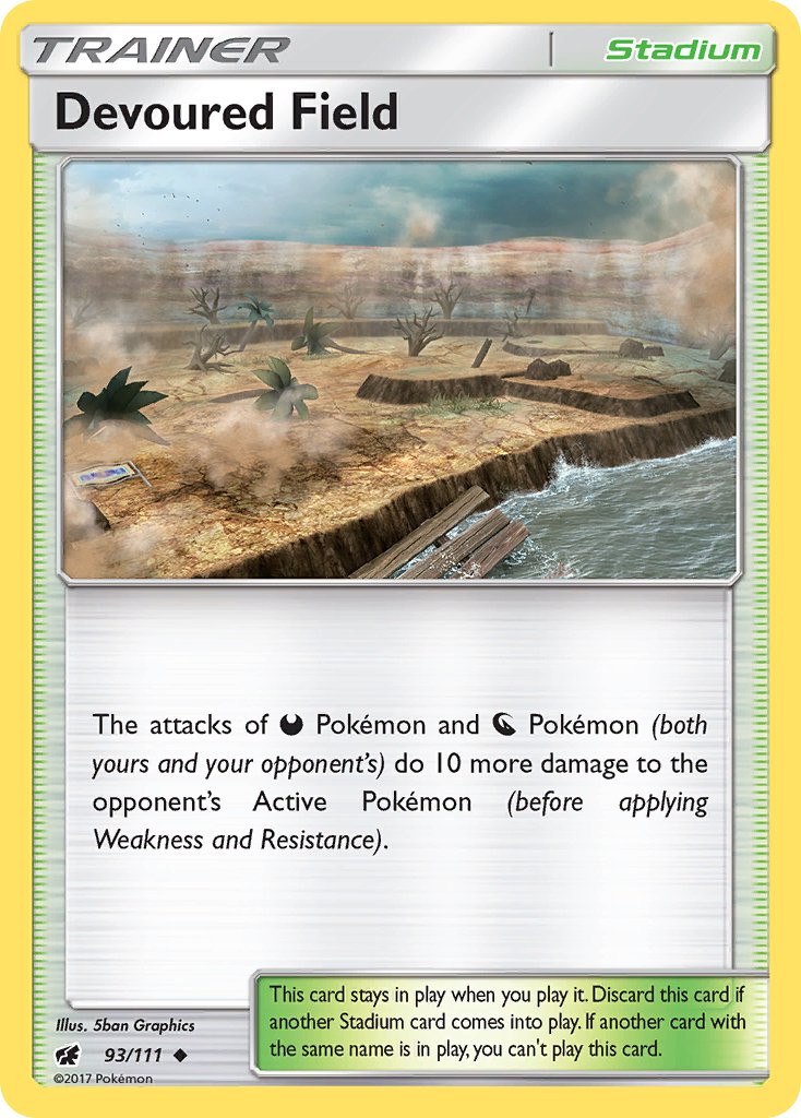 Devoured Field (93/111) [Sun & Moon: Crimson Invasion] - Dark Crystal Cards