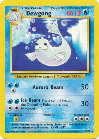 Dewgong (25/102) [Base Set Unlimited] - Dark Crystal Cards