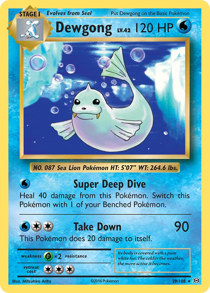 Dewgong (29/108) [XY: Evolutions] - Dark Crystal Cards