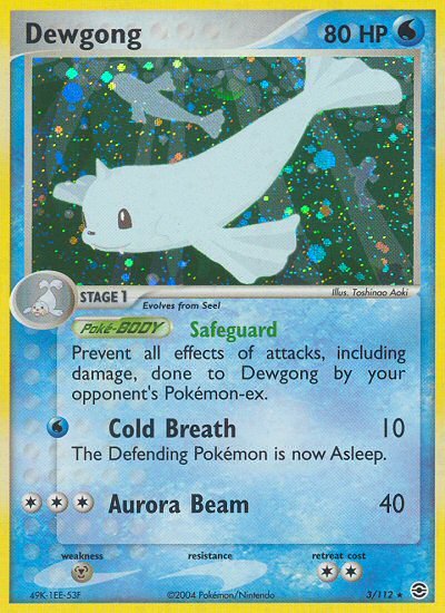 Dewgong (3/112) [EX: FireRed & LeafGreen] - Dark Crystal Cards