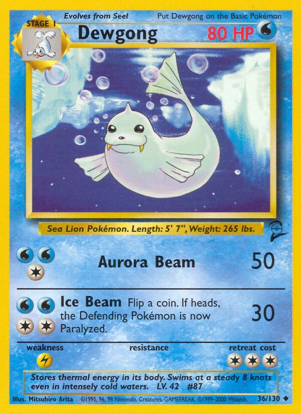 Dewgong (36/130) [Base Set 2] - Dark Crystal Cards
