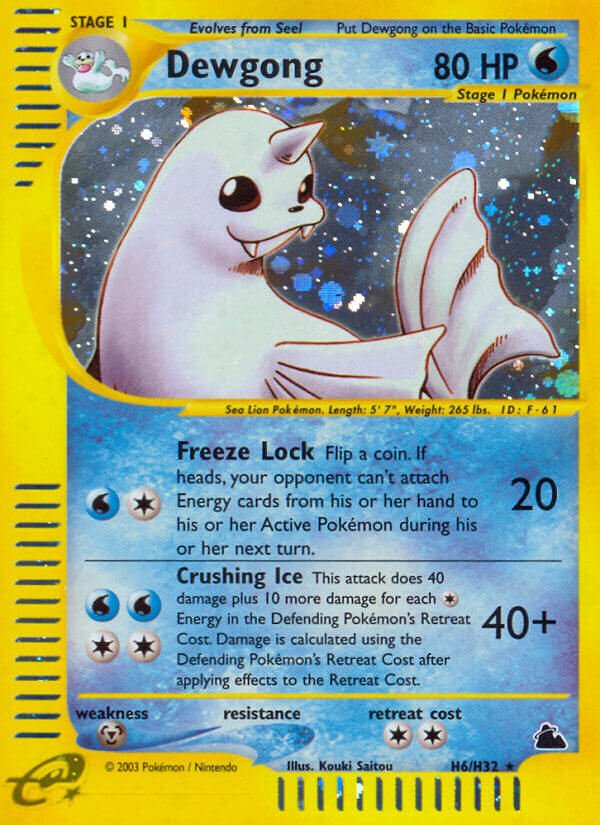 Dewgong (H6/H32) [Skyridge] - Dark Crystal Cards