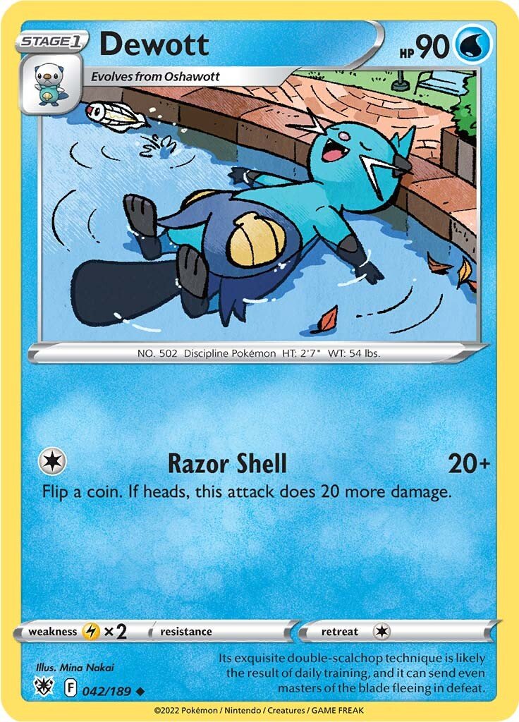 Dewott (042/189) [Sword & Shield: Astral Radiance] - Dark Crystal Cards