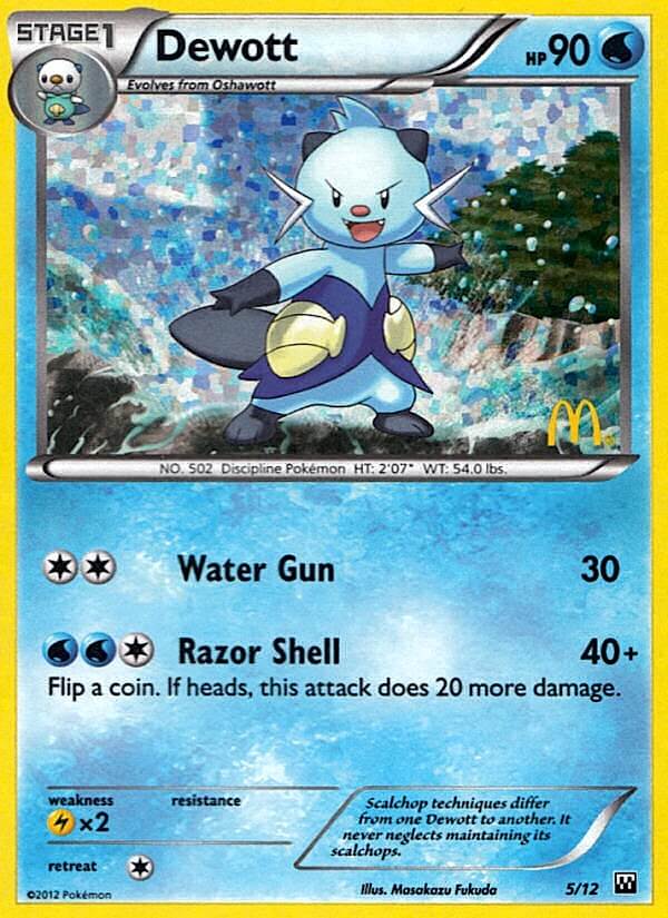 Dewott (5/12) [McDonald's Promos: 2012 Collection] - Dark Crystal Cards
