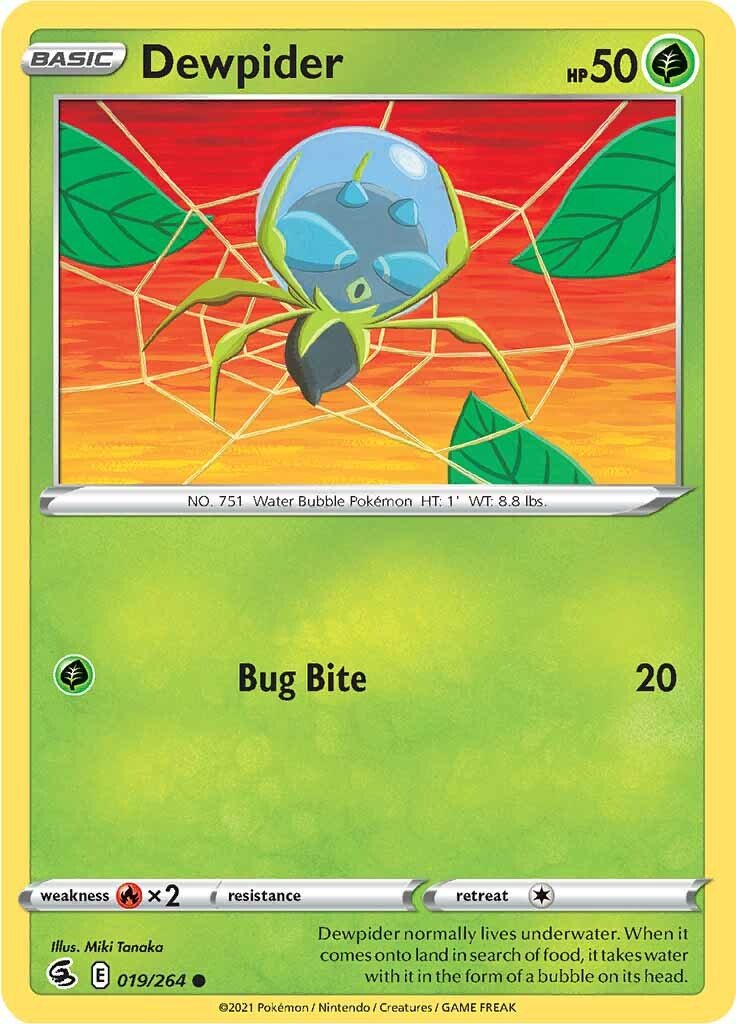 Dewpider (019/264) [Sword & Shield: Fusion Strike] - Dark Crystal Cards