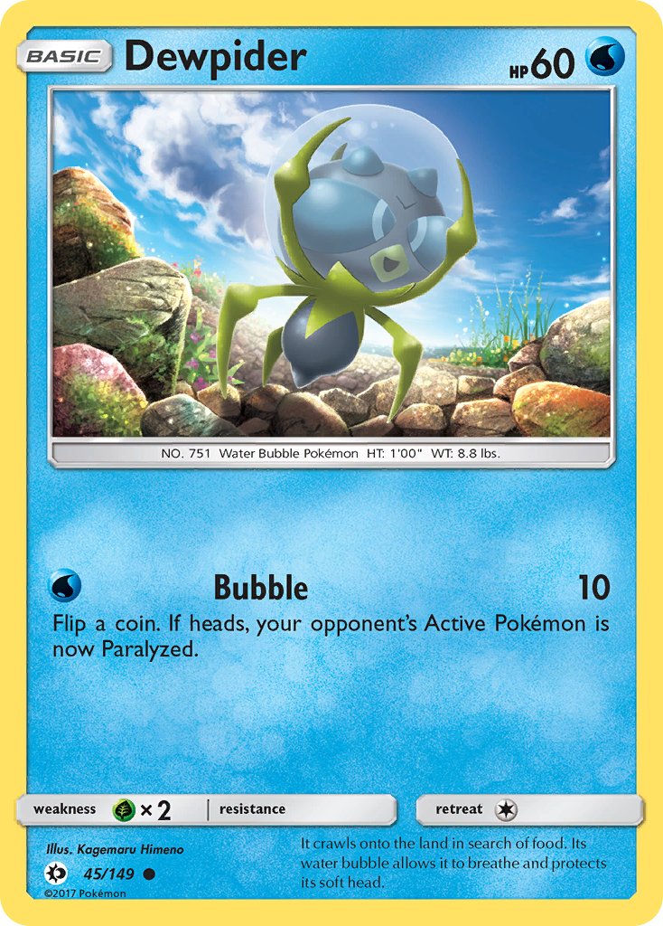 Dewpider (45/149) [Sun & Moon: Base Set] - Dark Crystal Cards