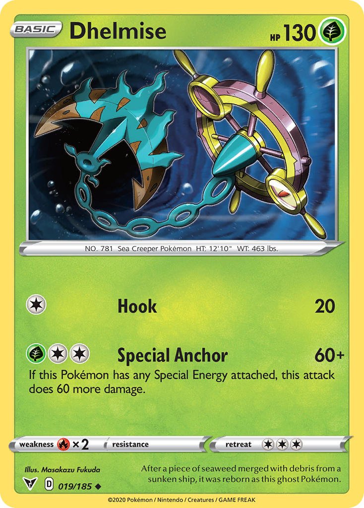 Dhelmise (019/185) [Sword & Shield: Vivid Voltage] - Dark Crystal Cards