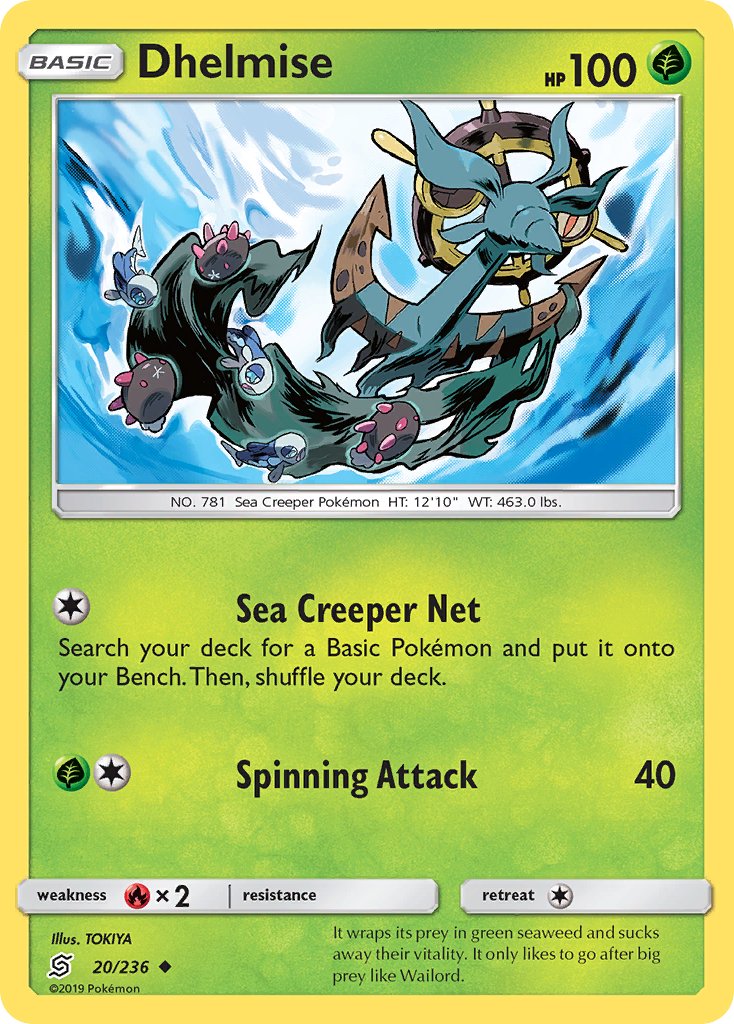 Dhelmise (20/236) [Sun & Moon: Unified Minds] - Dark Crystal Cards