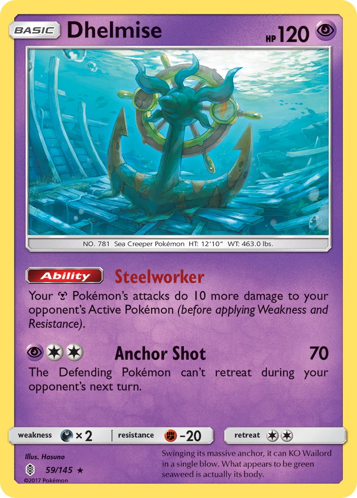 Dhelmise (59/145) [Sun & Moon: Guardians Rising] - Dark Crystal Cards