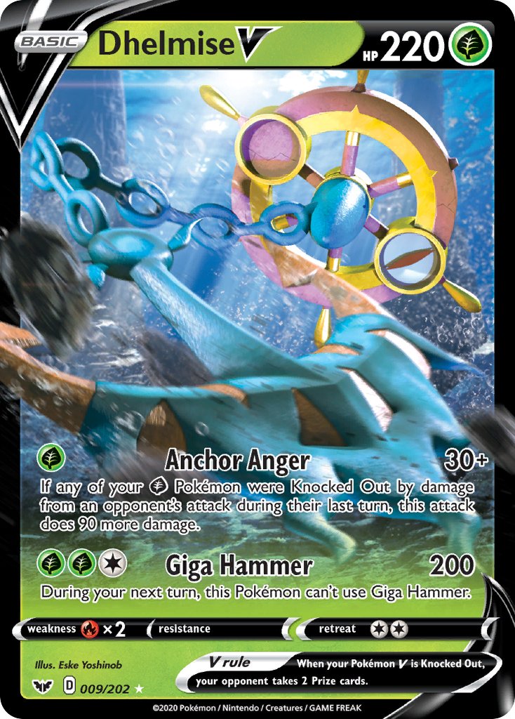Dhelmise V (009/202) [Sword & Shield: Base Set] - Dark Crystal Cards