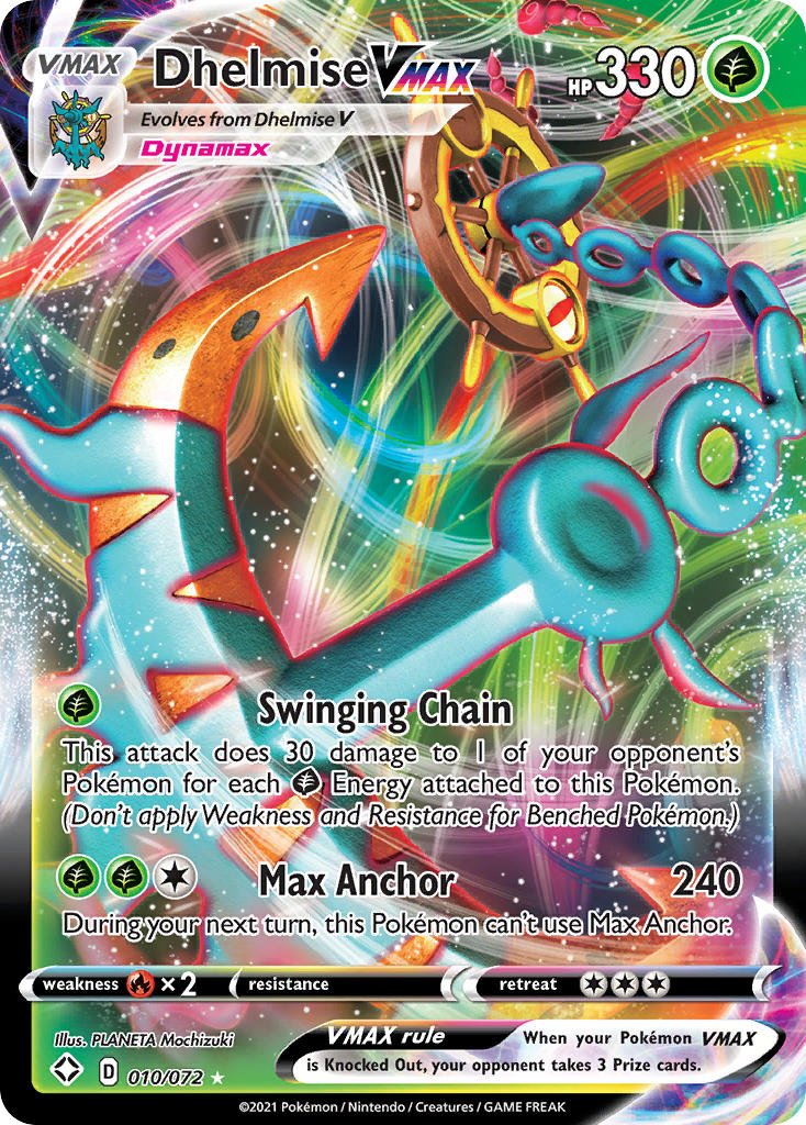 Dhelmise VMAX (010/072) [Sword & Shield: Shining Fates] - Dark Crystal Cards