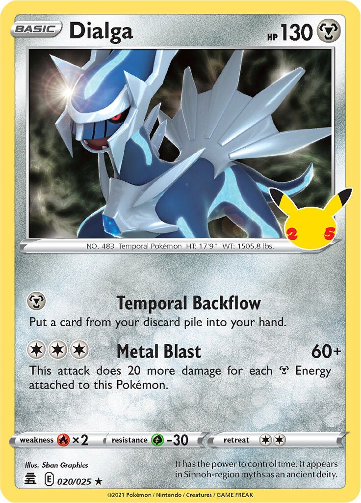 Dialga (020/025) [Celebrations: 25th Anniversary] - Dark Crystal Cards