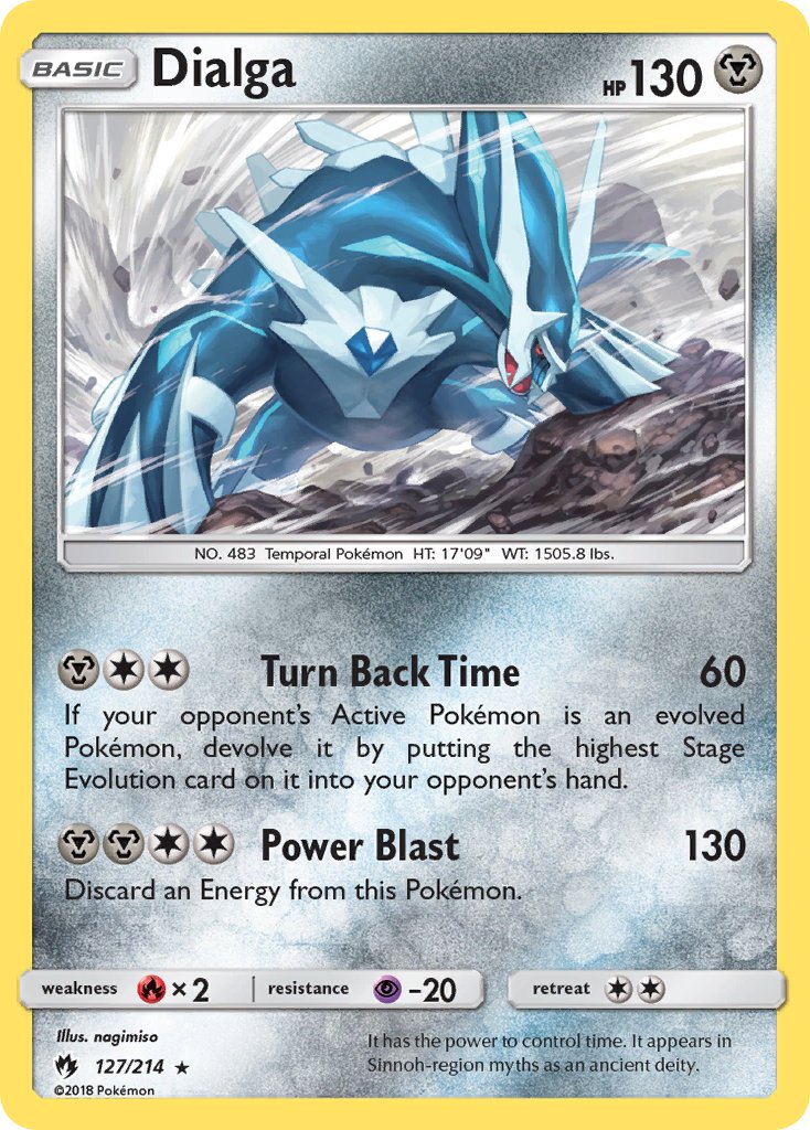 Dialga (127/214) [Sun & Moon: Lost Thunder] - Dark Crystal Cards
