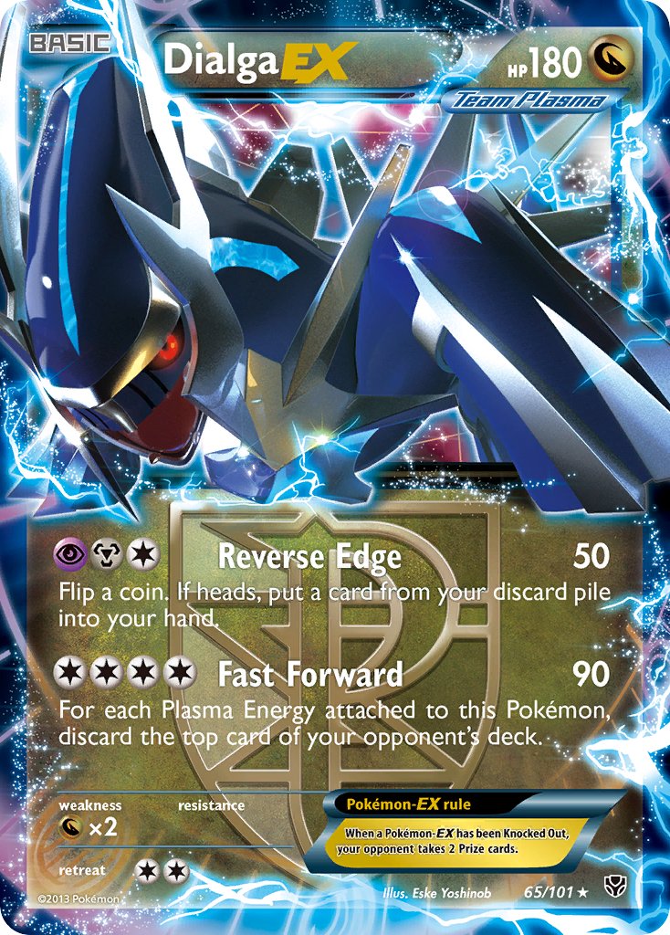 Dialga EX (65/101) [Black & White: Plasma Blast] - Dark Crystal Cards