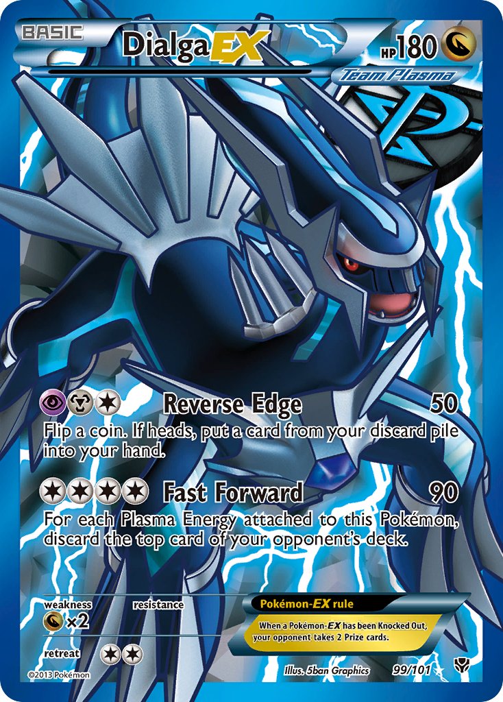 Dialga EX (99/101) [Black & White: Plasma Blast] - Dark Crystal Cards