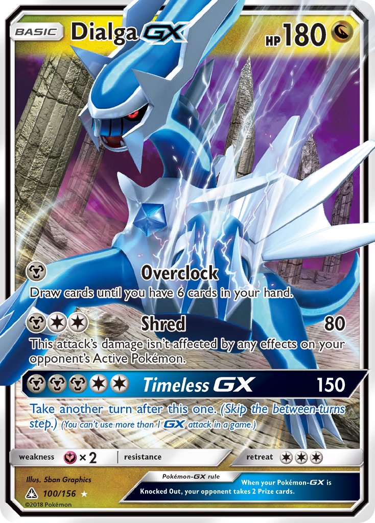 Dialga GX (100/156) [Sun & Moon: Ultra Prism] - Dark Crystal Cards