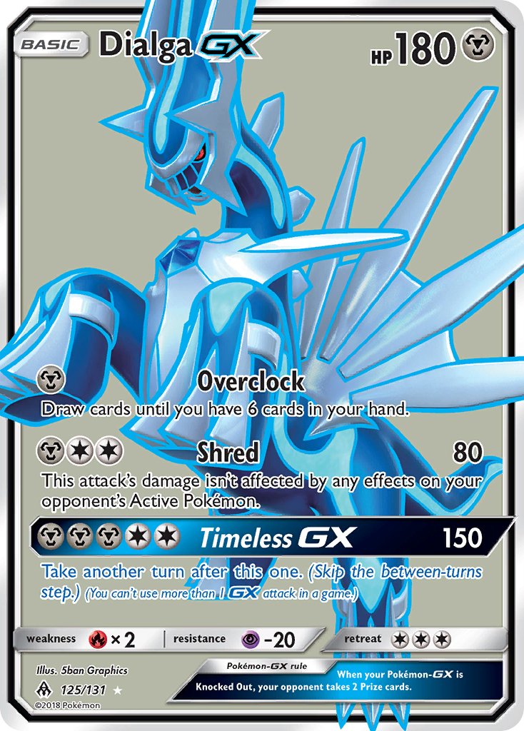 Dialga GX (125/131) [Sun & Moon: Forbidden Light] - Dark Crystal Cards