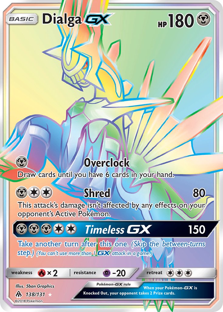 Dialga GX (138/131) [Sun & Moon: Forbidden Light] - Dark Crystal Cards