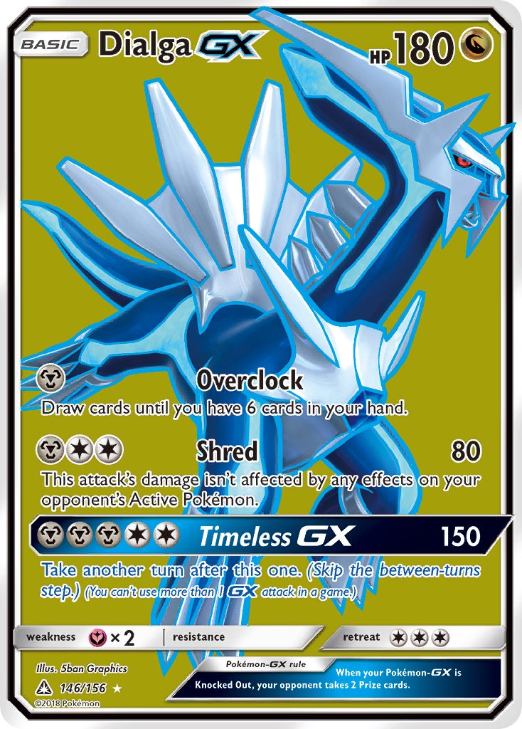 Dialga GX (146/156) [Sun & Moon: Ultra Prism] - Dark Crystal Cards