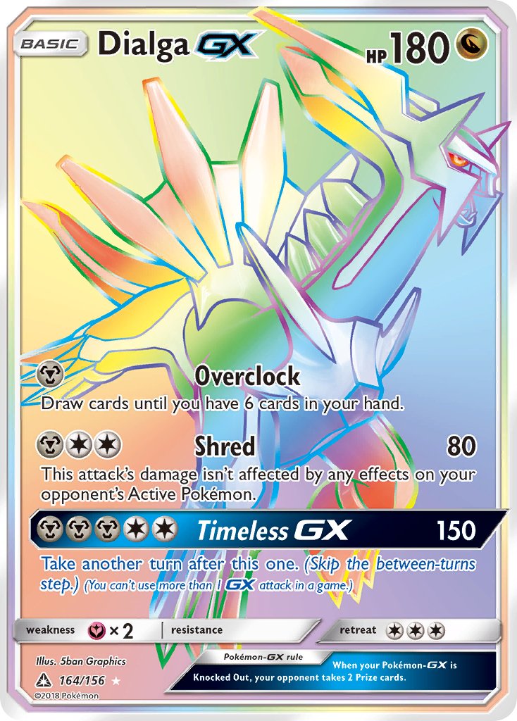 Dialga GX (164/156) [Sun & Moon: Ultra Prism] - Dark Crystal Cards