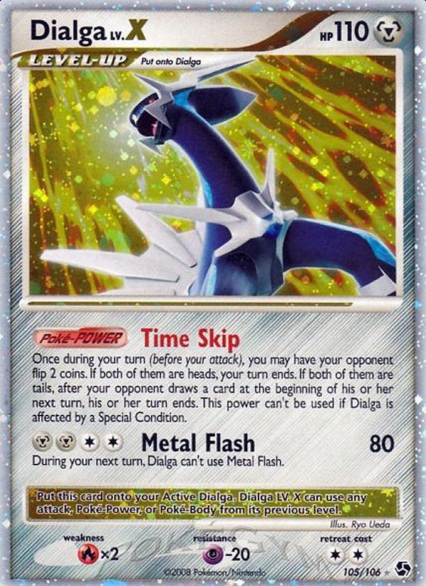 Dialga LV.X (105/106) [Diamond & Pearl: Great Encounters] - Dark Crystal Cards