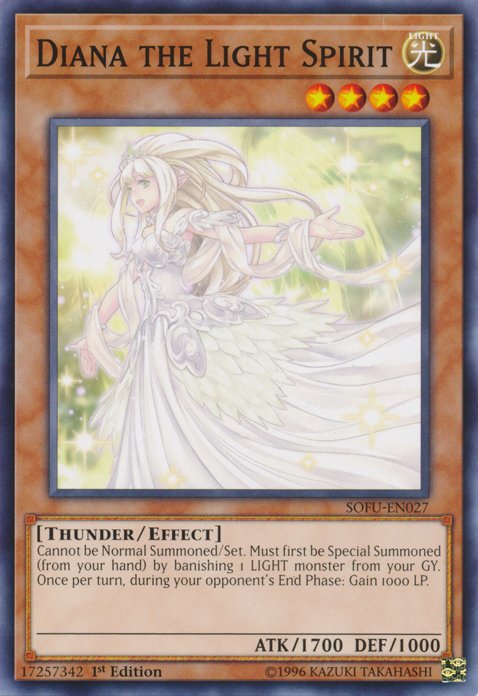 Diana the Light Spirit [SOFU - EN027] Common - Dark Crystal Cards