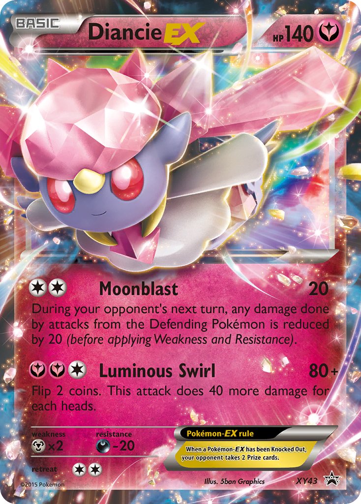 Diancie EX (XY43) [XY: Black Star Promos] - Dark Crystal Cards