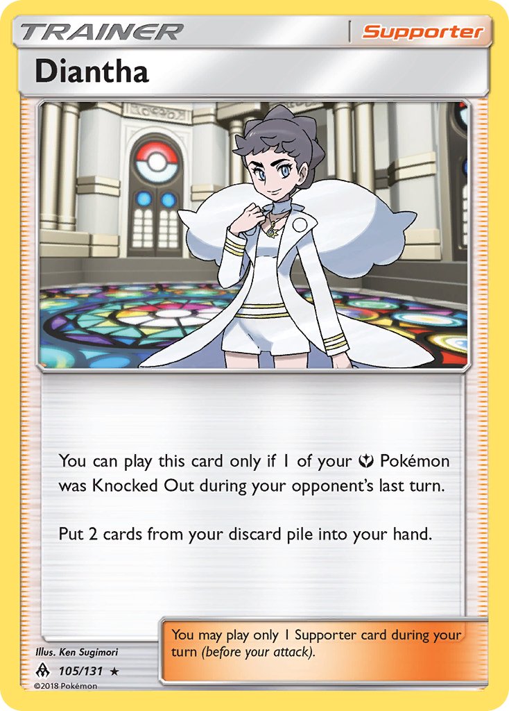 Diantha (105/131) [Sun & Moon: Forbidden Light] - Dark Crystal Cards