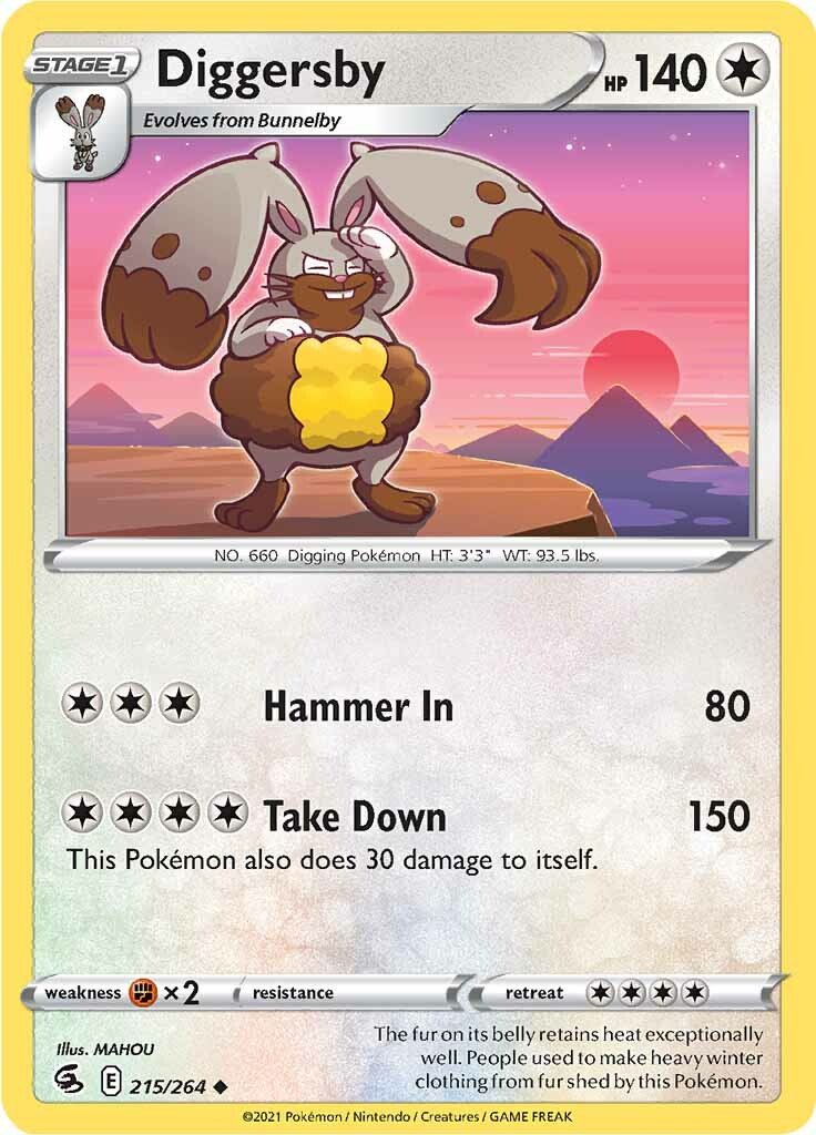 Diggersby (215/264) [Sword & Shield: Fusion Strike] - Dark Crystal Cards