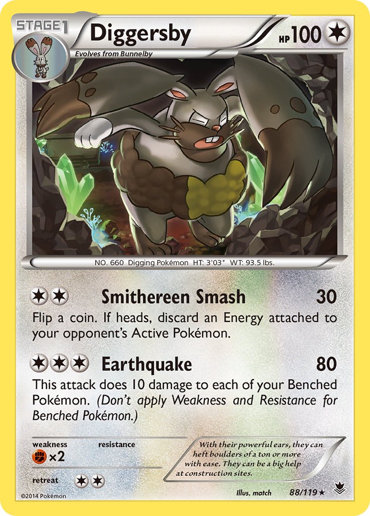 Diggersby (88/119) [XY: Phantom Forces] - Dark Crystal Cards