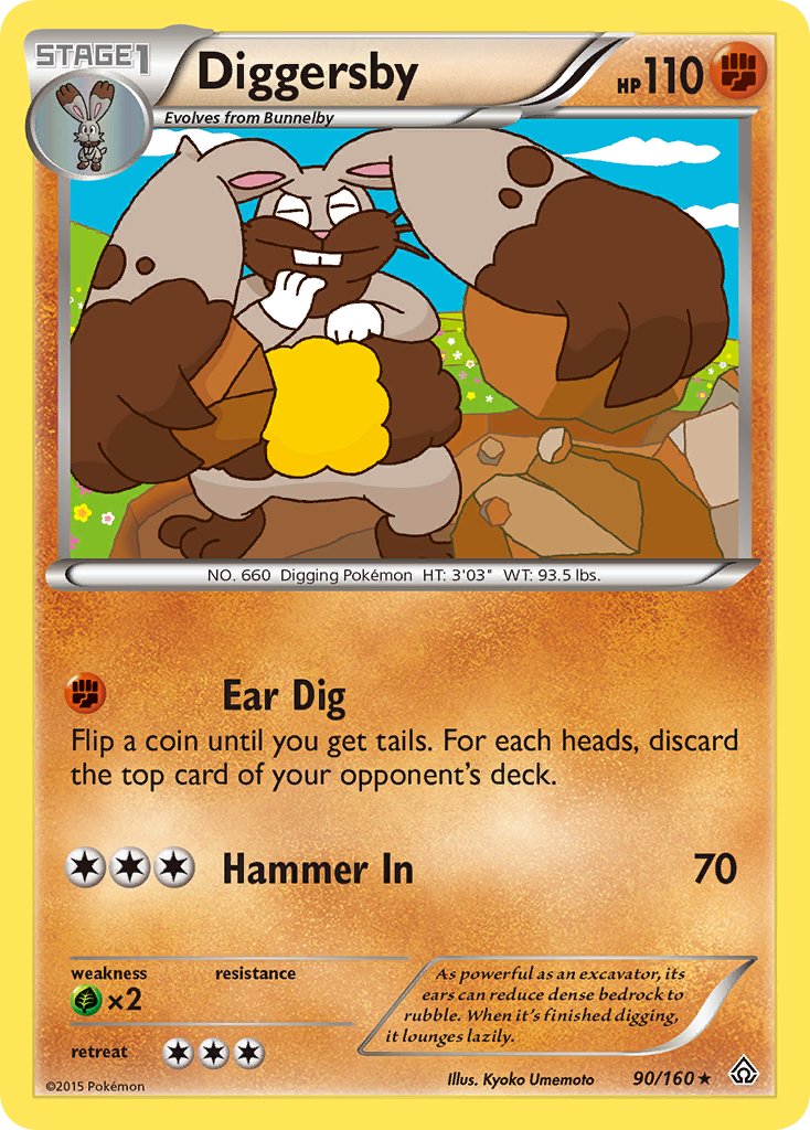 Diggersby (90/160) [XY: Primal Clash] - Dark Crystal Cards