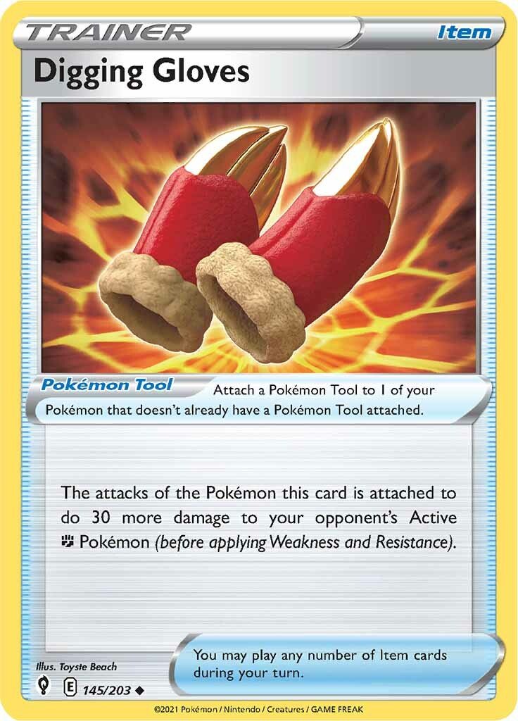 Digging Gloves (145/203) [Sword & Shield: Evolving Skies] - Dark Crystal Cards