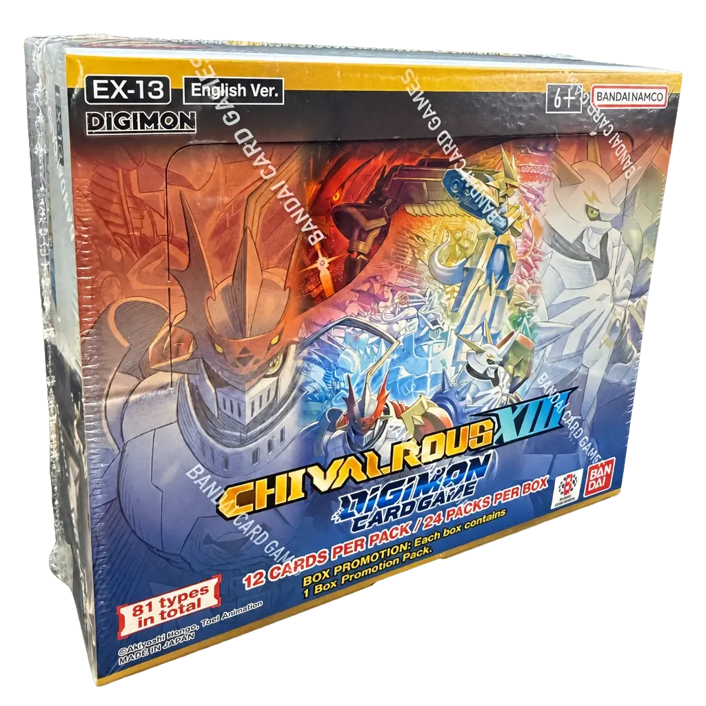 Digimon Card Game: Chivalrous Extra Booster (EX 13) Box - Dark Crystal Cards