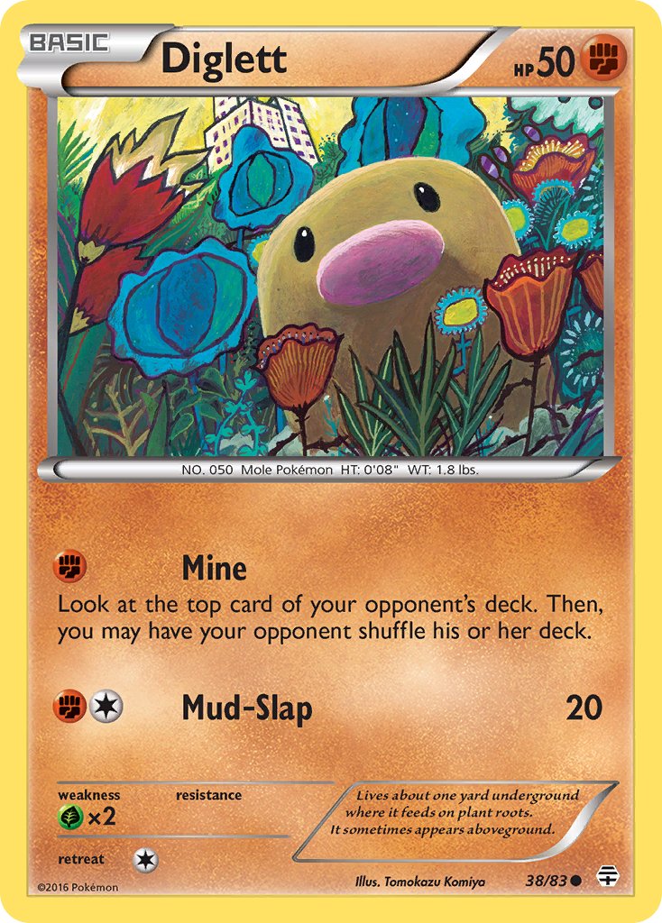 Diglett (38/83) [XY: Generations] - Dark Crystal Cards
