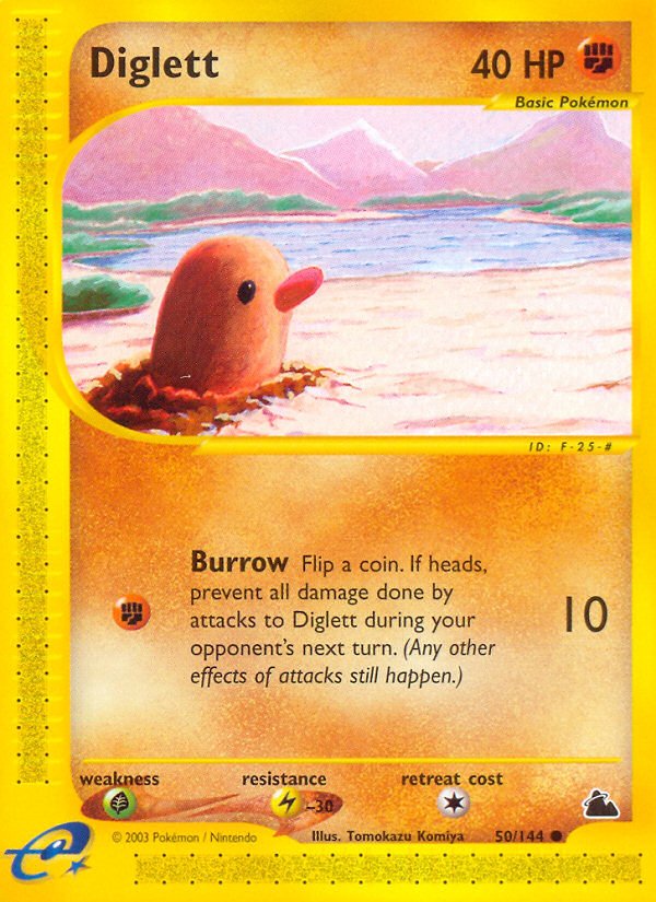 Diglett (50/144) [Skyridge] - Dark Crystal Cards