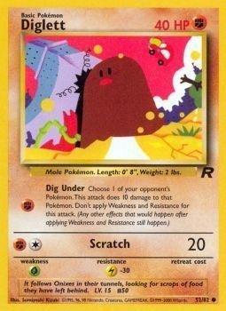 Diglett (52/82) [Team Rocket Unlimited] - Dark Crystal Cards