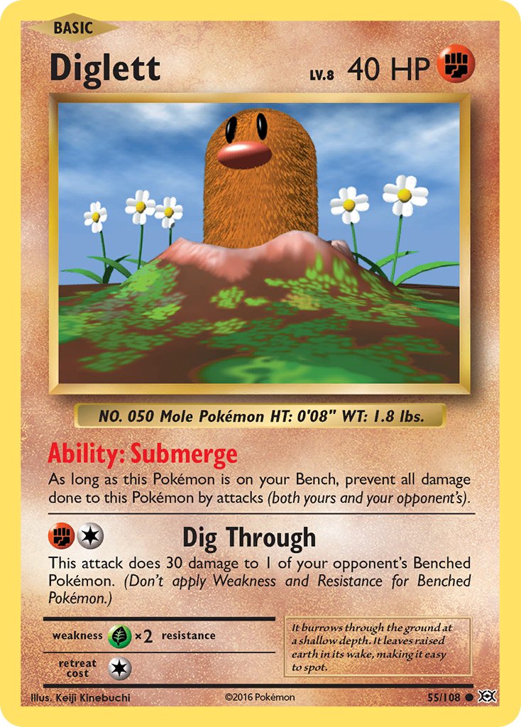 Diglett (55/108) [XY: Evolutions] - Dark Crystal Cards