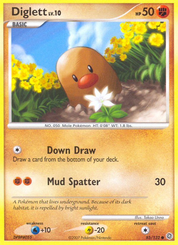 Diglett (85/132) [Diamond & Pearl: Secret Wonders] - Dark Crystal Cards